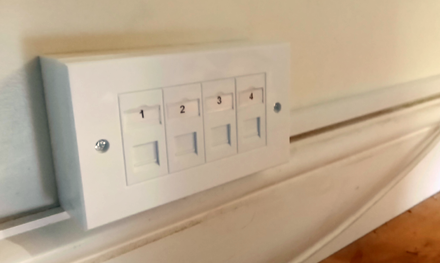 ethernet network cable wallbox installation in house in letchworth hertfordshire